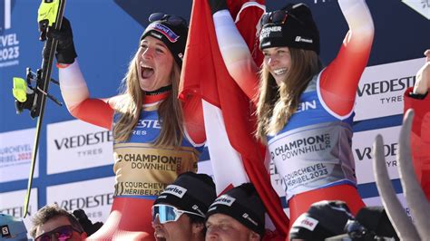 Ski Wm Jasmine Flury Holt Gold In Der Abfahrt Suter Gewinnt Bronze