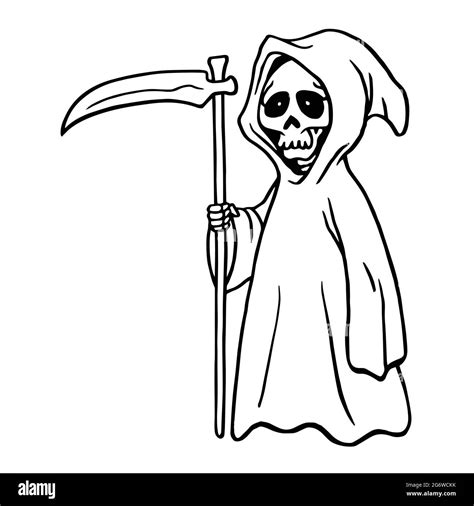 Grim reaper drawing hi-res stock photography and images - Alamy