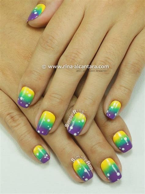 Nail Art 80s Gradient Simply Rins Nails And Beyond Nail Art Nails