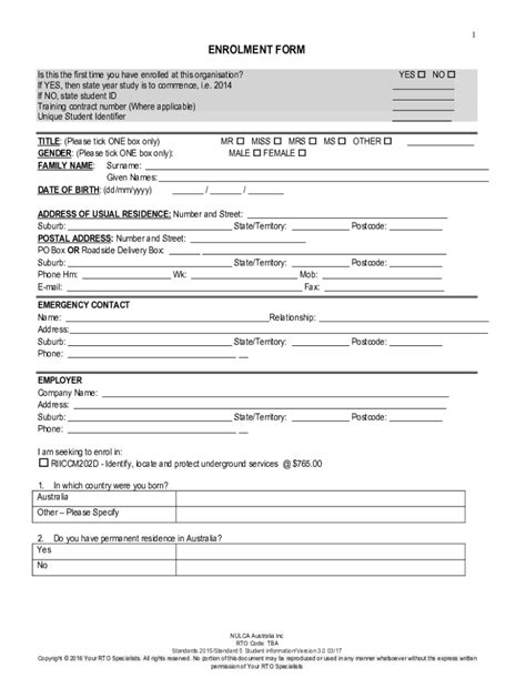 Fillable Online Nimc Registration Form Requirements And How To