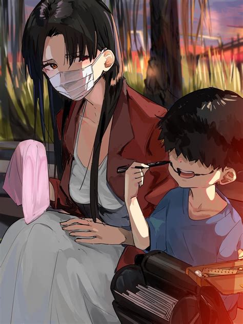 Kuchisake Onna Original Drawn By Funi Mu Danbooru