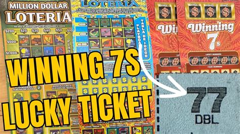 WINNINGS 7s DOUBLE 7 WINNER MIX TEXAS LOTTERY TICKETS GOOD SESSION