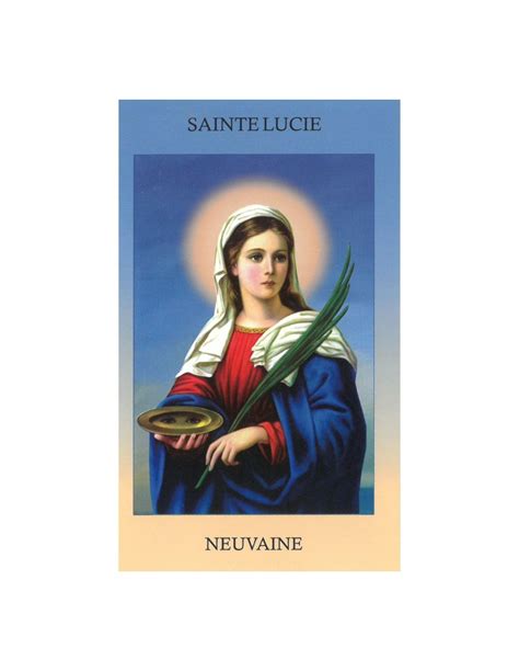 Livret neuvaine à Sainte Lucie Comptoir Religieux