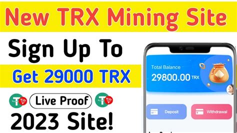 New Trx Mining Site Trx Mining Website 2023 Sign Up Bonus 29000