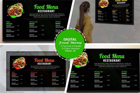 Digital Menu Board Design V-03 - Design Cuts