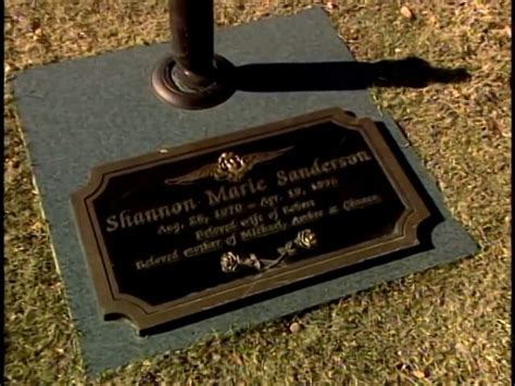 Gravestone For Shannon Sanderson Forensic Files Skirting The