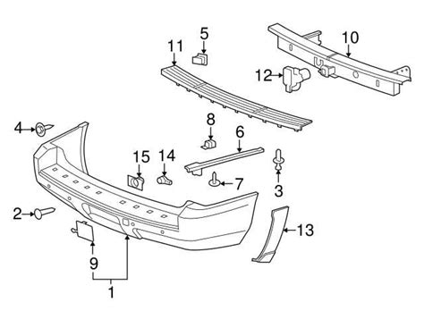 Diagram of Genuine OEM Body Parts for Chevy Silverado