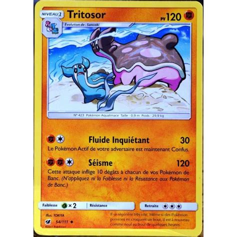 Carte Pok Mon Tritosor Pv Sl Soleil Et Lune Invasion