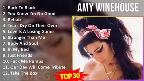 A M Y W I N E H O U S E MIX All Songs 1990s Music Top Adult R B R