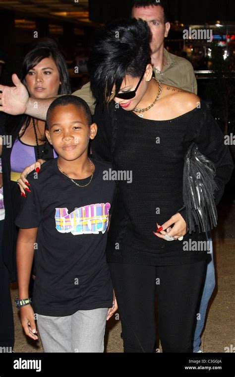 Rihanna and her family visit Broadway to see a show New York City, USA ...