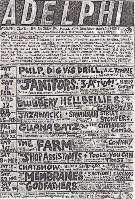 Pulpwiki 1st February 1986 Adelphi Club Hull Live