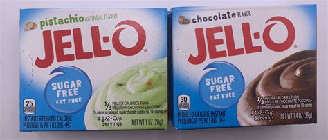 Jello Sugar Free Pudding Mix Variety Pack, Includes 8 Flavors of ...