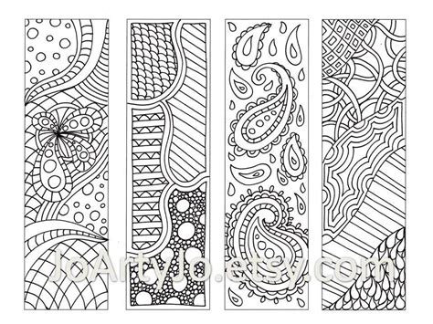 Free Coloring Pages For Adults Bookmarks - Coloring Home