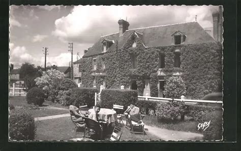 CPA AINT MICHEL DES ANDAINES AUBERGE de la Bruyère et son jardin 1953