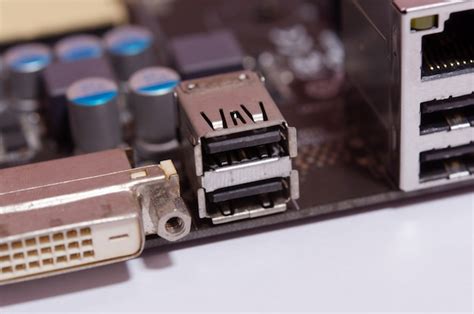 Premium Photo Usb Port On Motherboard Computer