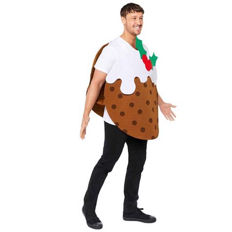 Unisex Christmas Pudding Adult Costume Party Delights