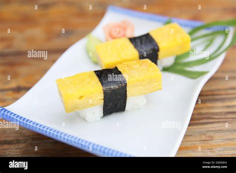 egg sushi Stock Photo - Alamy