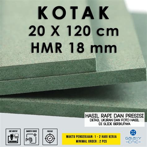 Jual Kotak X Cm Hmr Tebal Mm Hmr Board Papan Mdf Hijau