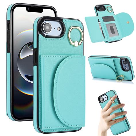 Allytechgroup Wallet Phone Case for Apple iPhone 16e, Shockproof PU Leather TPU iPhone 16e Case