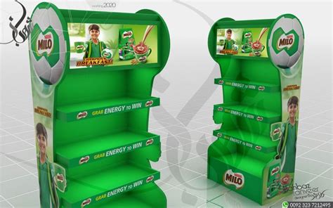 MILO Display Gondola For MILO Powder On Behance Display Milo Pos Design