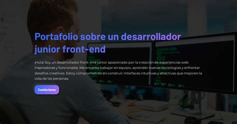 Portafolio Sobre Un Desarrollador Junior Front End