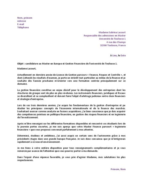 Lettre De Motivation Master Droit Doc Etudiant234