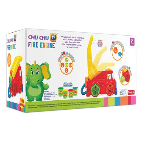 Buy Funskool Fun Dough ChuChu TV Fire Engine - Uttam Toys