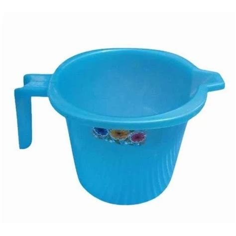 Blue Plastic Bath Mug Capacity 1000ml Size 7x3 Inch Hxd At Rs 17