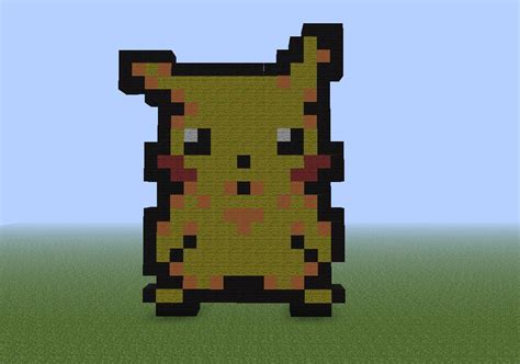 pikachu pixel-art Minecraft Map