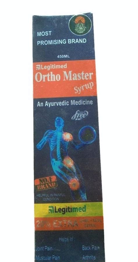 Legitimed Ortho Master Joint Pain Syrup 450 Ml At Rs 120 Bottle In