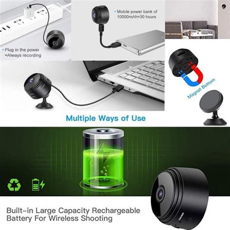ᐉ Камера видеонаблюдения 9A-Mini WiFi для безопасности дома 1080p ...