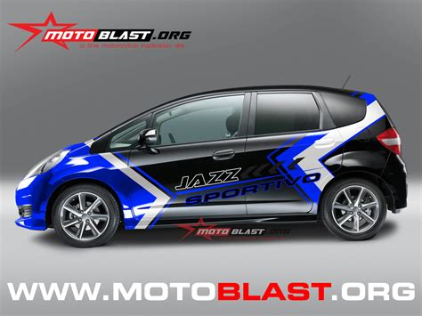 Car Series Grafis Inspirasi Honda Jazz Black Elegan Oey Motoblast