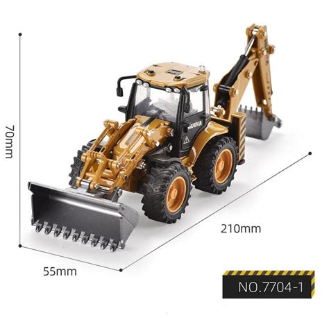 150 Scale Metal Alloy Backhoe Toy