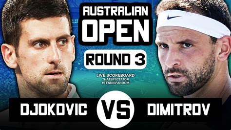 🏆 DJOKOVIC vs DIMITROV | AUSTRALIAN OPEN 2023 | LIVESTREAMING ...