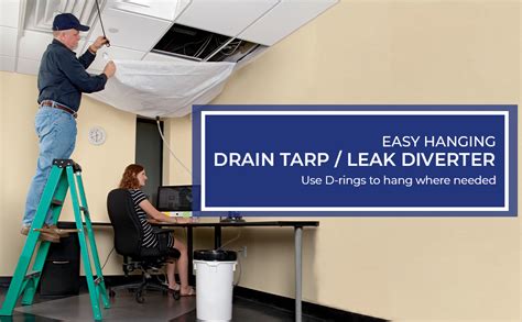 Amazon.com: Tarps Now Ceiling Leak Drainage Tarp (7' x 15') with ...