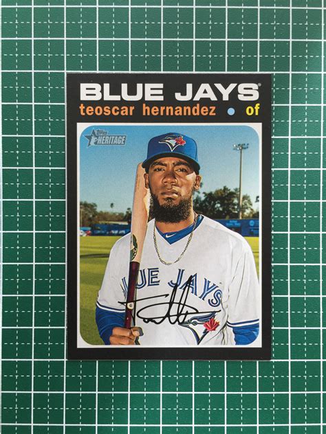 のみ TOPPS MLB 2020 HERITAGE 212 TEOSCAR HERNANDEZ TORONTO BLUE JAYS ベース