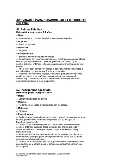 Actividades Para Desarrollar La Motricidad Gruesa Pdf