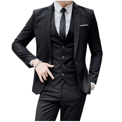 Terno Social Slim Masculino Oxford Preto Capital Do Terno Shopee