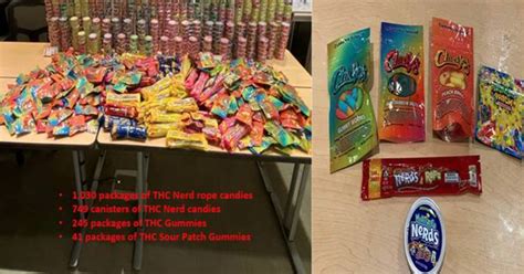 Mesquite Police Arrest 14 Seize Nearly 150 Pounds Of Thc Edible Candies And 1300 Thc Cartridges