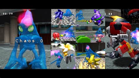 Sonic Adventure Dx All Characters Vs Chaos 0 Youtube