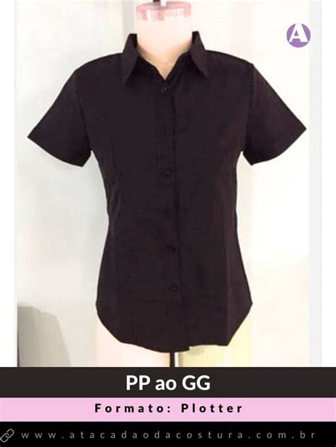 Molde de Camisete Curta Feminina em Pdf Atacadão da Costura