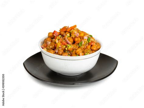 Indian Street Breakfast Chana Chaat Also Know As Chana Masala Chola