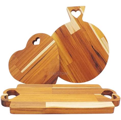 Juego De Tablas Para Cortar Carne En Forma De Coraz N Piezas Madera