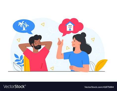 People Share Their Dreams Royalty Free Vector Image