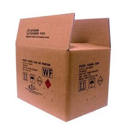 Cardboard Rectangle 5 Ply Printed Corrugated Box Box Capacity 6 10 Kg