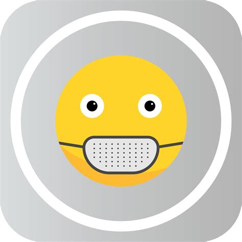 Vector Medical Mask Emoji Icon 593291 Vector Art at Vecteezy