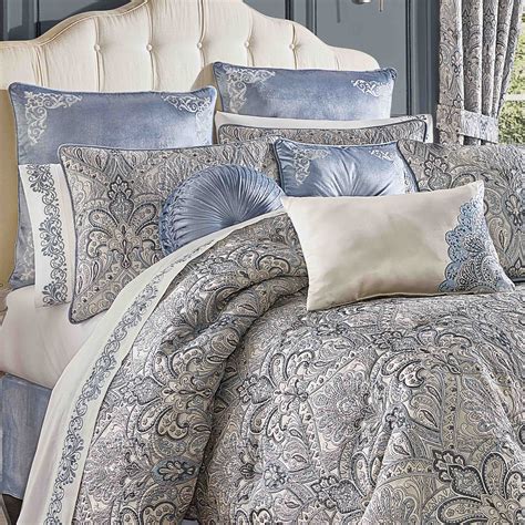 J Queen Alexis Powder Blue 4-Piece Comforter Set
