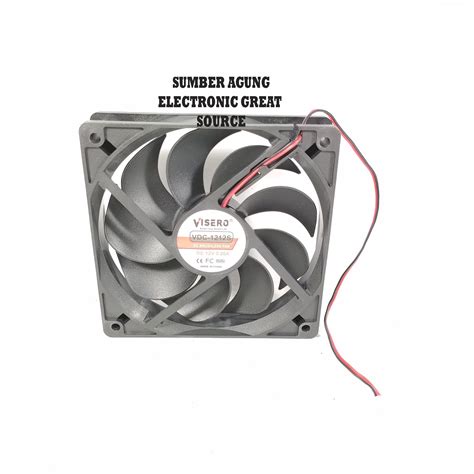 Visero VDC121S Kipas DC 12x12 12V 0 2A Brushless Fan 12cm Kipas Kotak