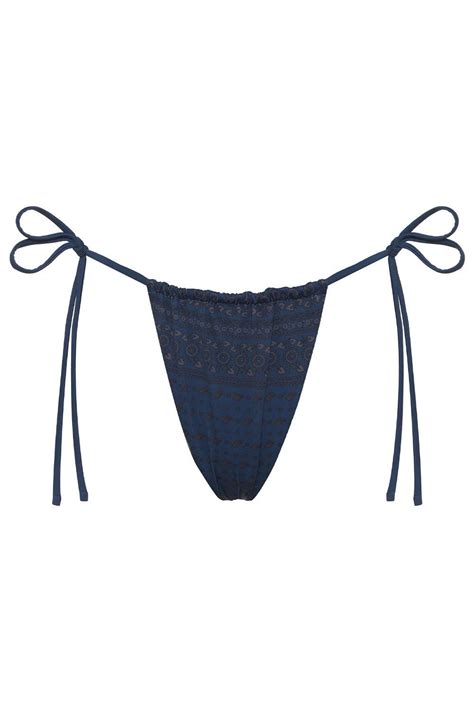 Frankies Bikinis Tia String Bikini Bottom Indigo Dusk Woman Bikinis Cornelia Best