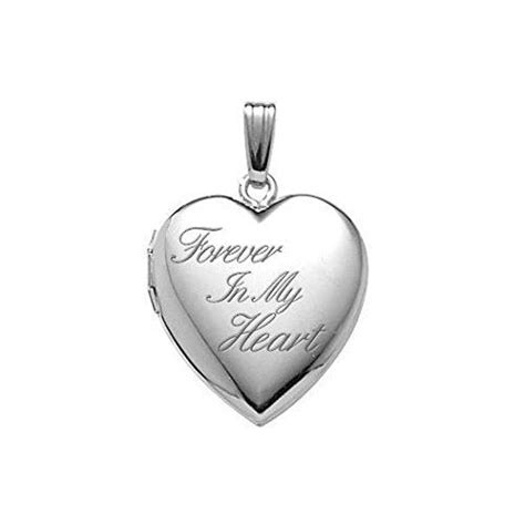 Sterling Silver Forever in My Heart Heart Locket 34 Inch X 34 Inch * Be ...